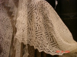 close-up of Orenburg Gossamer lace
