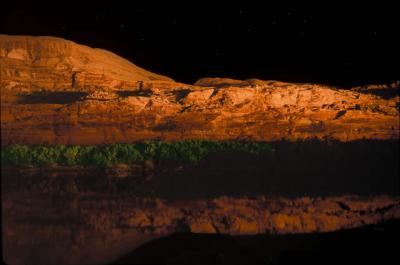 Shadows playing on the canyon walls