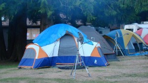 Canadian-style high tech camping! 