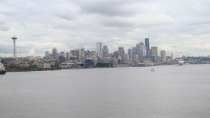 Seattle skyline viewed from the ship